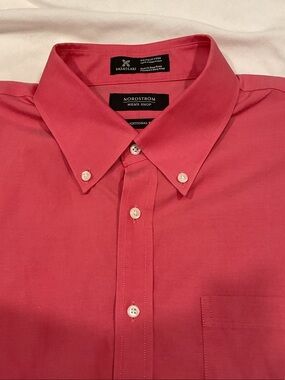 Nordstrom Men’s Button-Down Shirt - Coral Pink